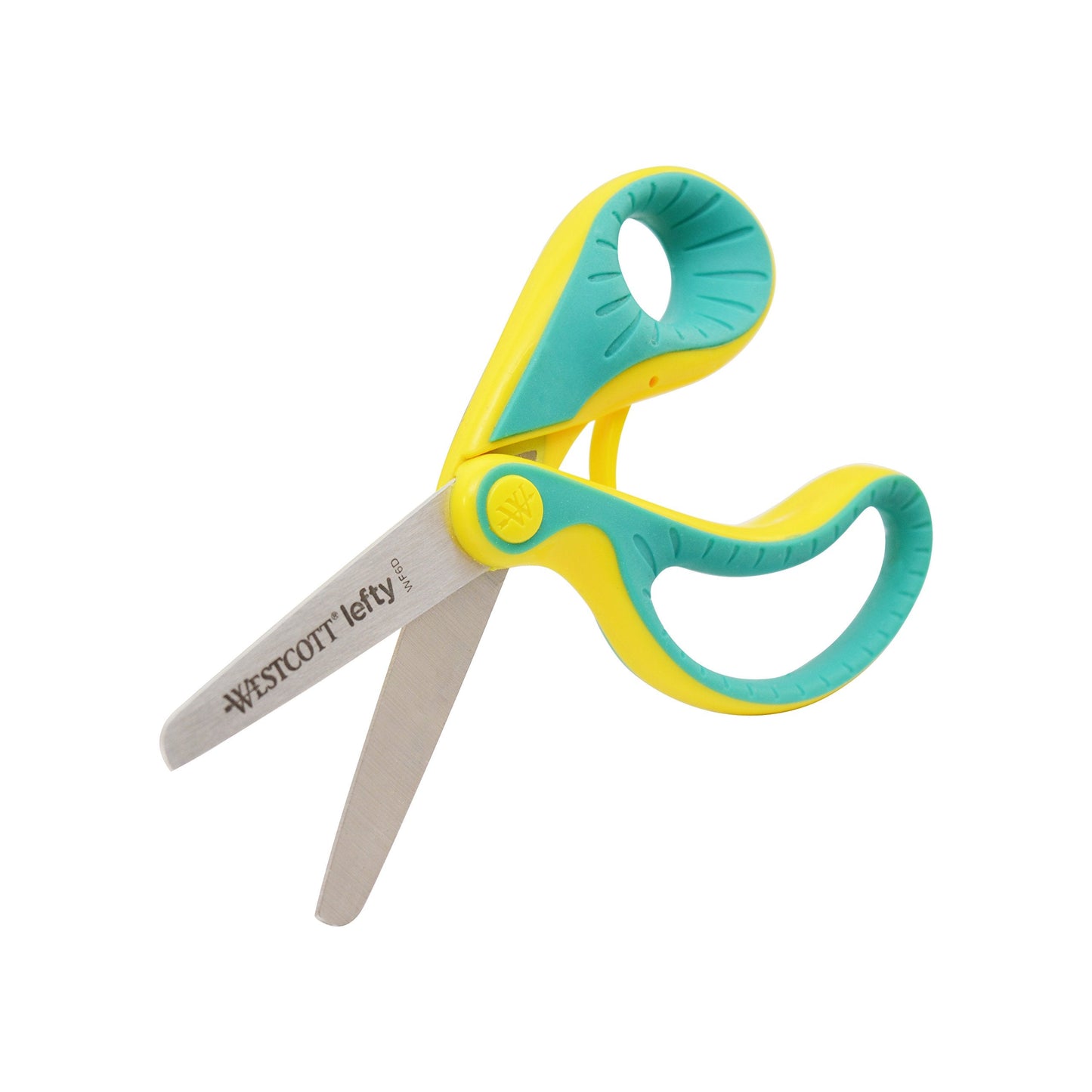 Westcott E-22003 00 Ergo JR Left-Handed Kids Scissors – 5.3 cm Blade, Soft Grip (13.3 cm)