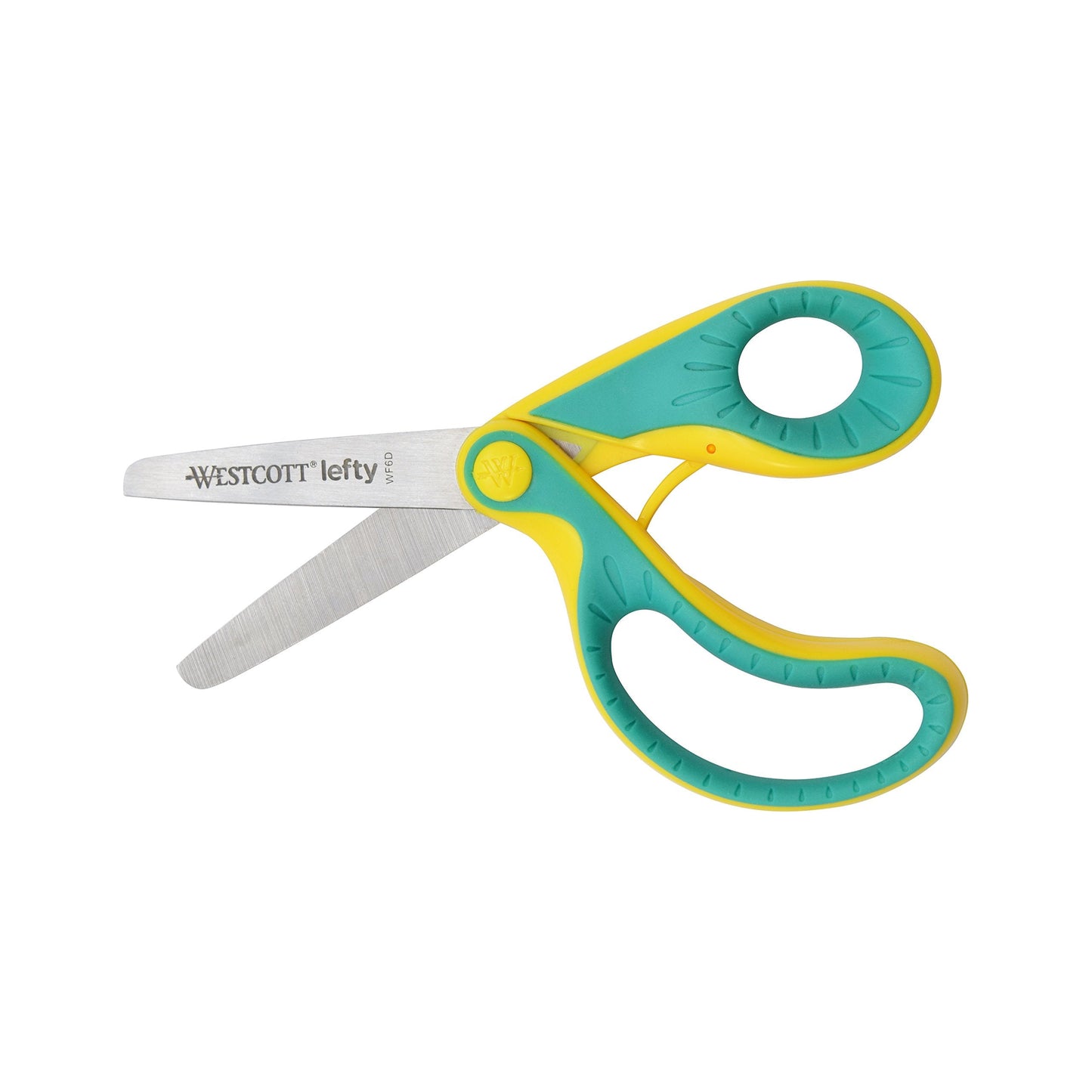 Westcott E-22003 00 Ergo JR Left-Handed Kids Scissors – 5.3 cm Blade, Soft Grip (13.3 cm)