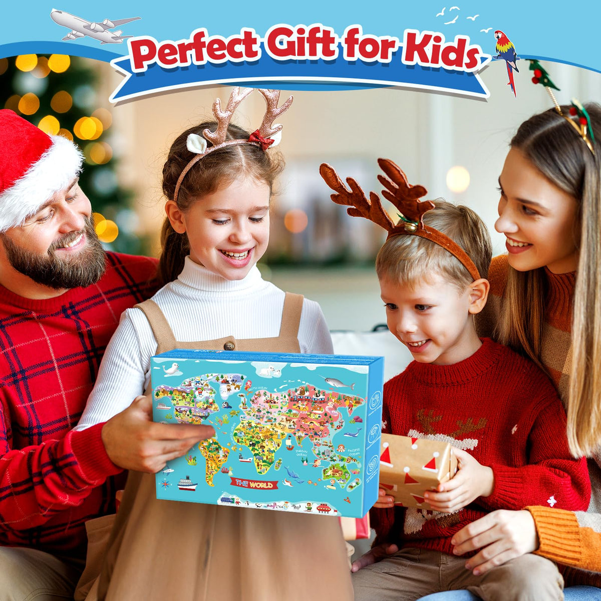 WethCorp Geography Busy Book – Educational Toy for Kids Aged 3-8 | Travel-Friendly Learning