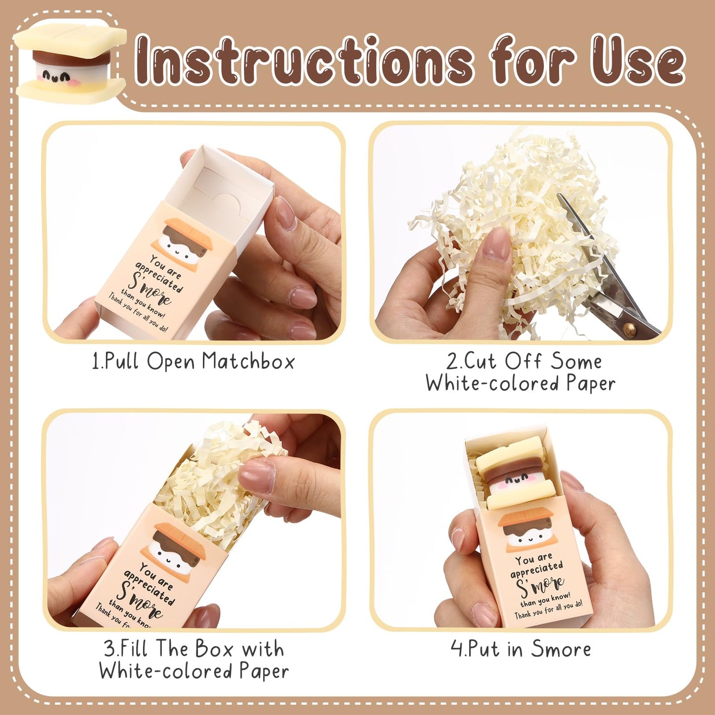 Wettarn 36-Piece S'more Stress Ball Gift Set with Thank You Boxes – Office Appreciation