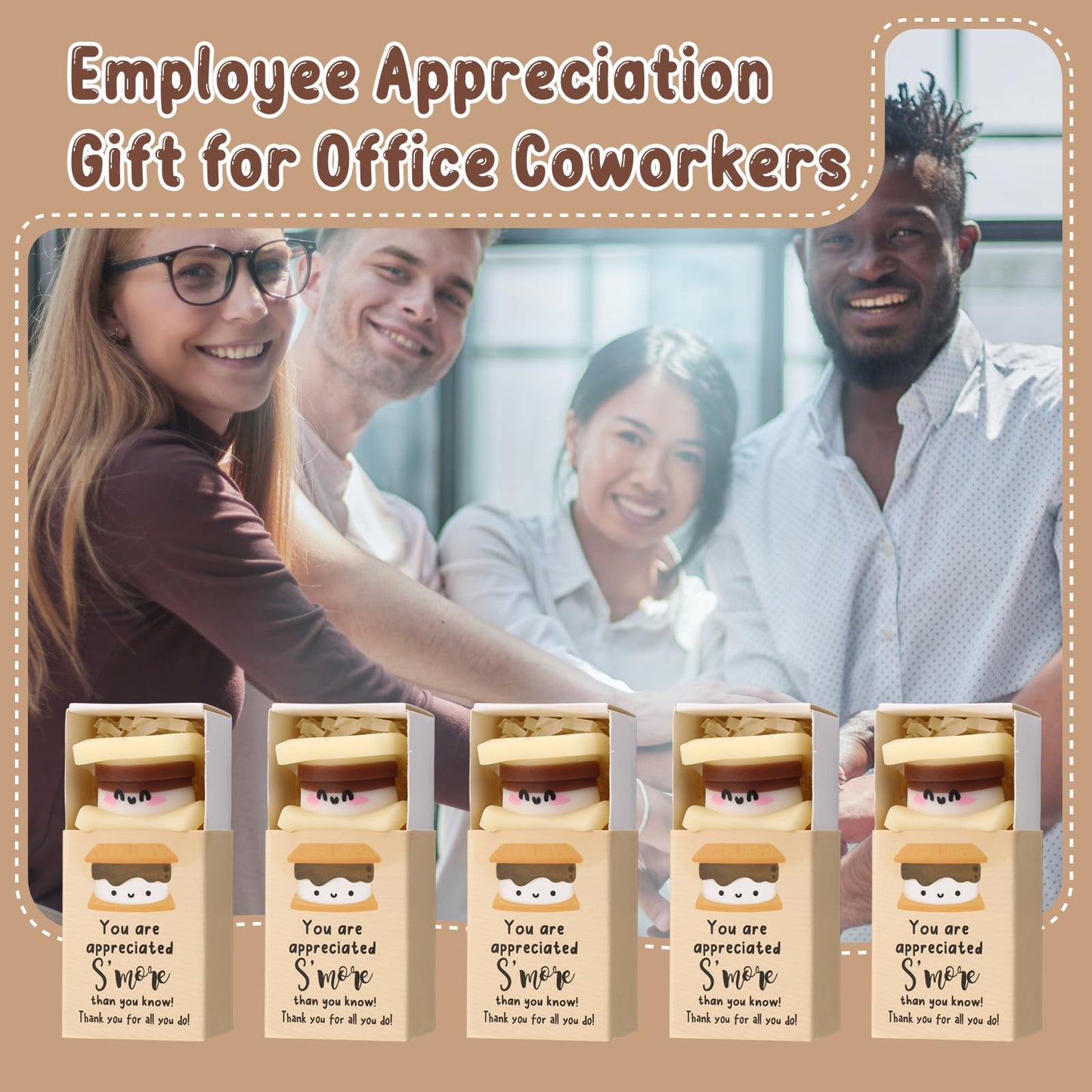 Wettarn 36-Piece S'more Stress Ball Gift Set with Thank You Boxes – Office Appreciation
