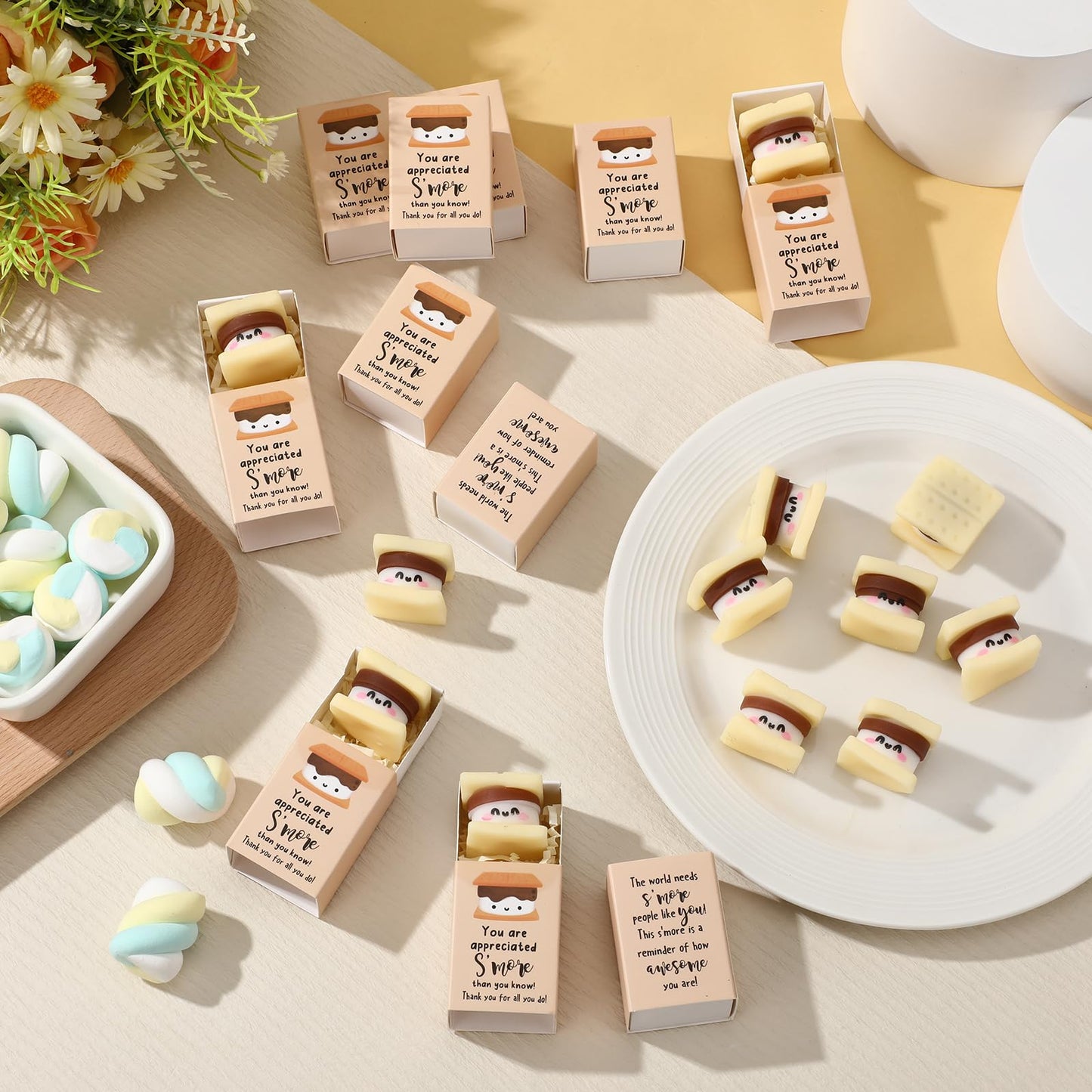 Wettarn 36-Piece S'more Stress Ball Gift Set with Thank You Boxes – Office Appreciation