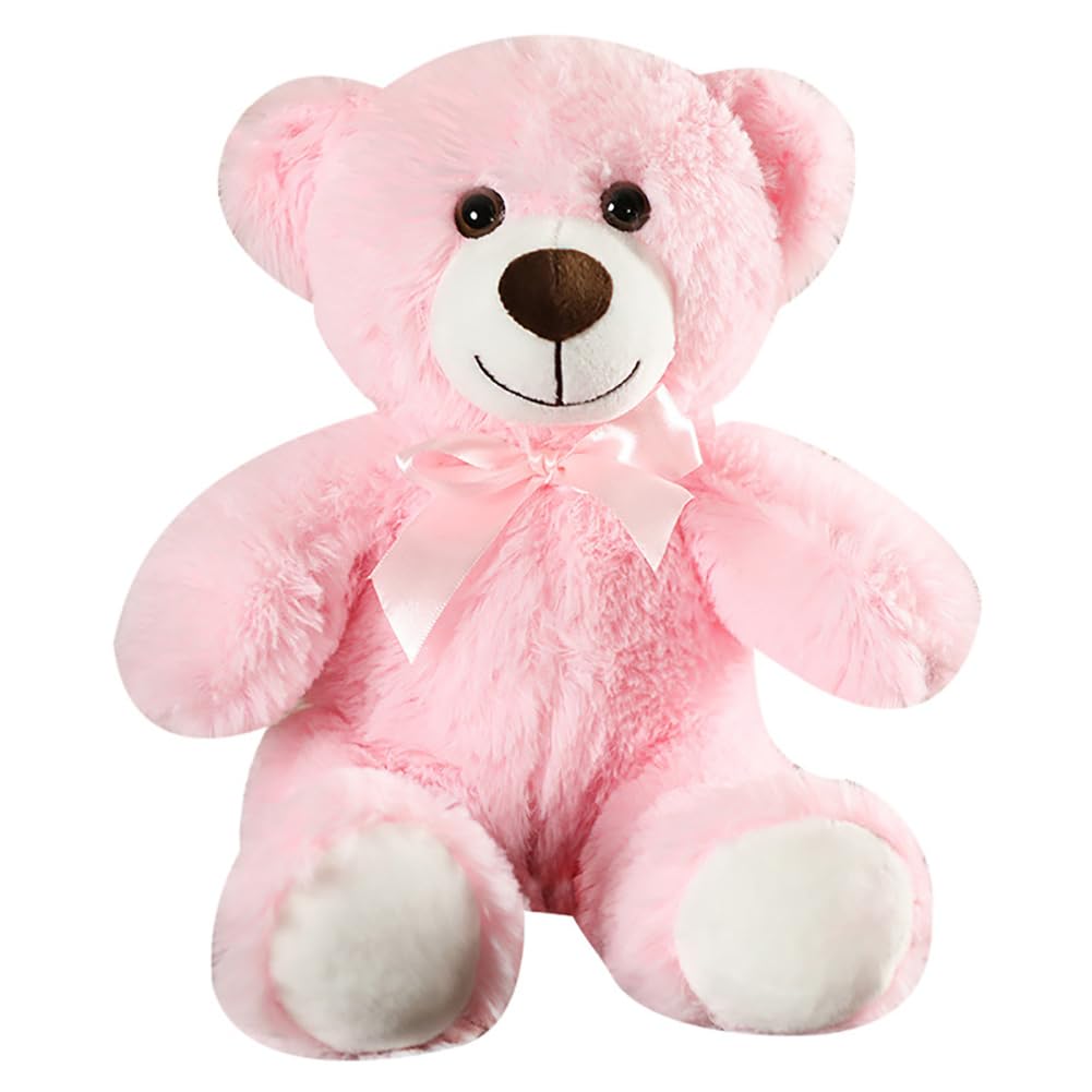 Wgxzyq 12-Inch Teddy Bear Plush Toy – Adorable B-Pink Gift for Kids