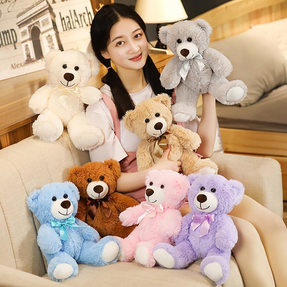Wgxzyq 12-Inch Teddy Bear Plush Toy – Adorable B-Pink Gift for Kids