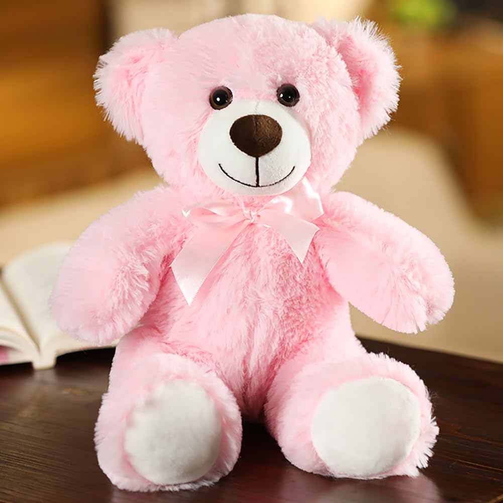 Wgxzyq 12-Inch Teddy Bear Plush Toy – Adorable B-Pink Gift for Kids