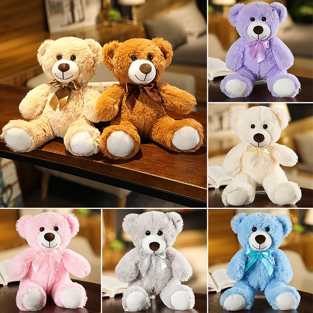 Wgxzyq 12-Inch Teddy Bear Plush Toy – Adorable B-Pink Gift for Kids