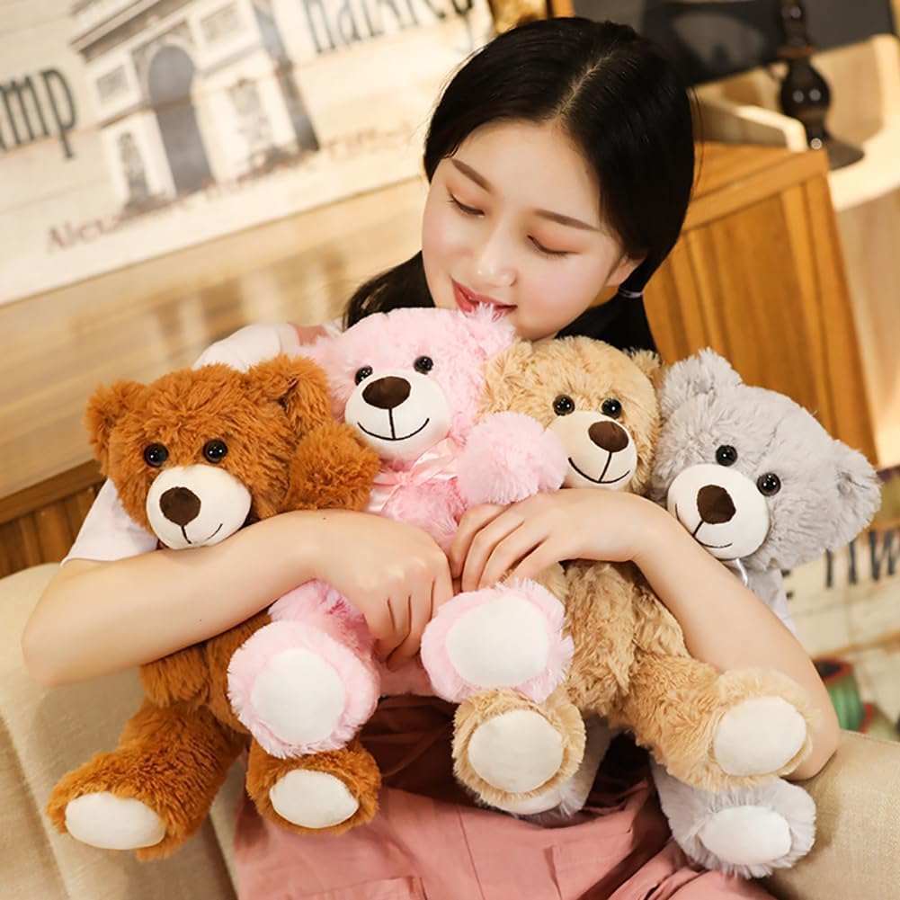 Wgxzyq 12-Inch Teddy Bear Plush Toy – Adorable B-Pink Gift for Kids
