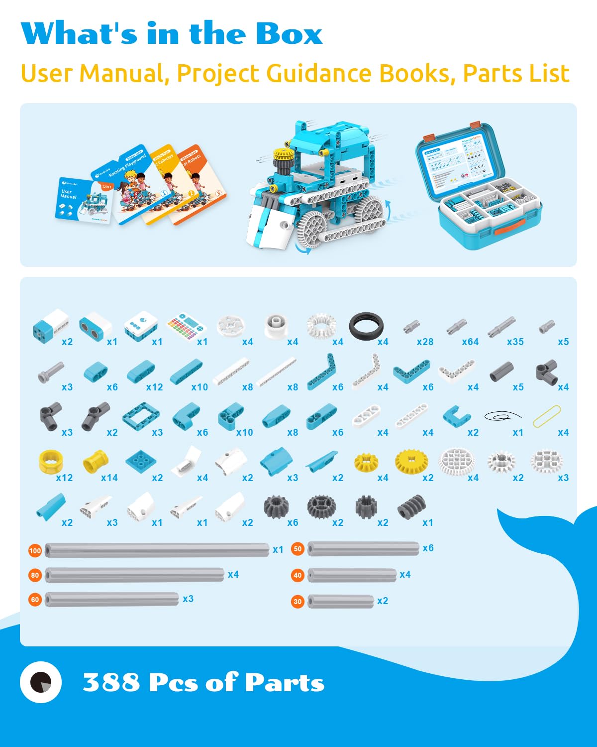 WhalesBot D3 Pro 12-in-1 STEM WeCode Pad – Screen-Free Coding Robot Kit for Kids Aged 6-8