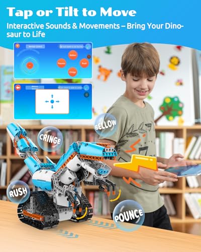 WhalesBot E7 Pro Coding & Remote Control Robot Kit for Kids 8-16 | Scratch, Python, STEM