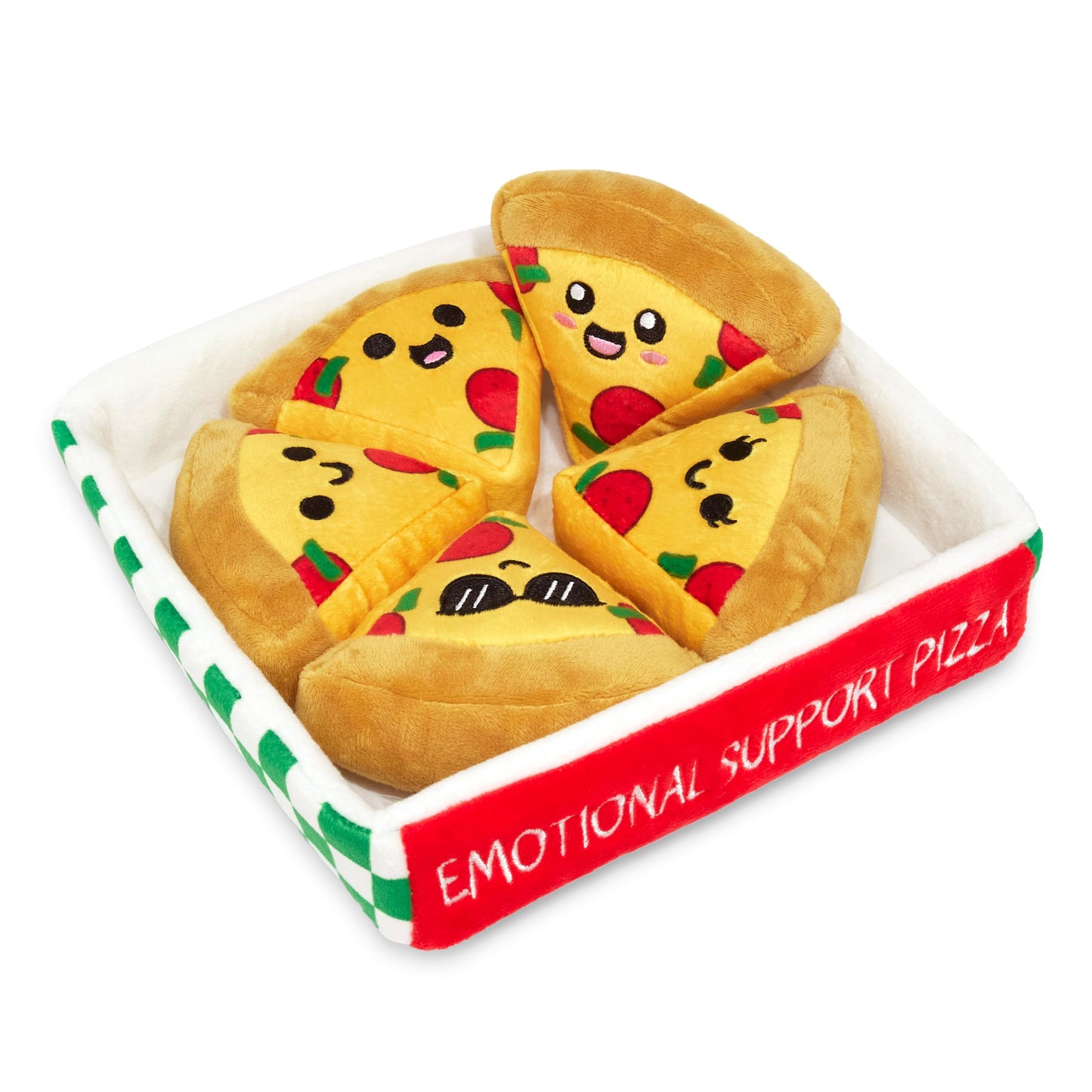 WHAT DO YOU MEME? Emotional Support Pizza Plush — Cute, Funny Stuffed Pizza Friends