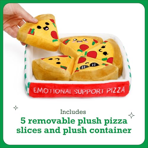 WHAT DO YOU MEME? Emotional Support Pizza Plush — Cute, Funny Stuffed Pizza Friends