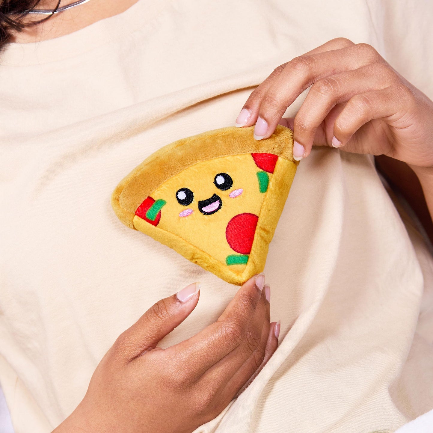 WHAT DO YOU MEME? Emotional Support Pizza Plush — Cute, Funny Stuffed Pizza Friends