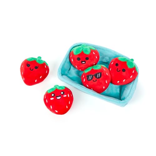 WHAT DO YOU MEME? Emotional Support Strawberries by Relatable – Plush Valentine Gift Set (5 Plush)