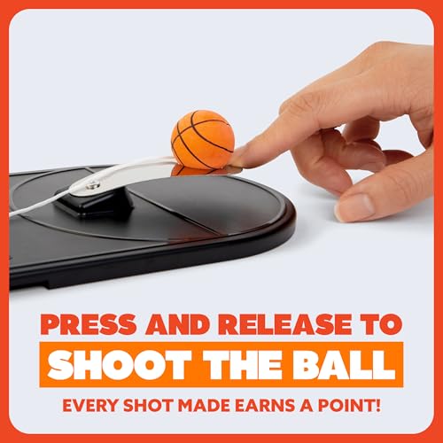 WHAT DO YOU MEME? Flick & Swish Basketball Hook & Ring Game by Relatable – 2-Player Indoor Fun