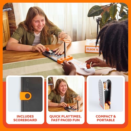 WHAT DO YOU MEME? Flick & Swish Basketball Hook & Ring Game by Relatable – 2-Player Indoor Fun