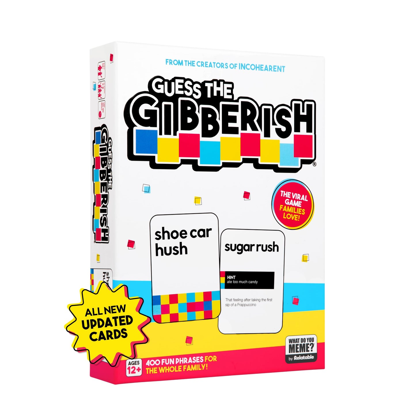 WHAT DO YOU MEME? Guess The Gibberish Card Game for Families – 400 Cards, Timer, Family-Friendly Fun