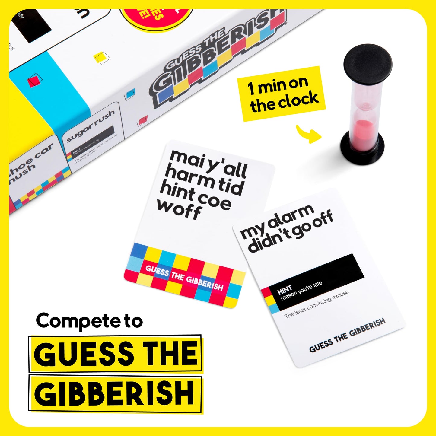 WHAT DO YOU MEME? Guess The Gibberish Card Game for Families – 400 Cards, Timer, Family-Friendly Fun