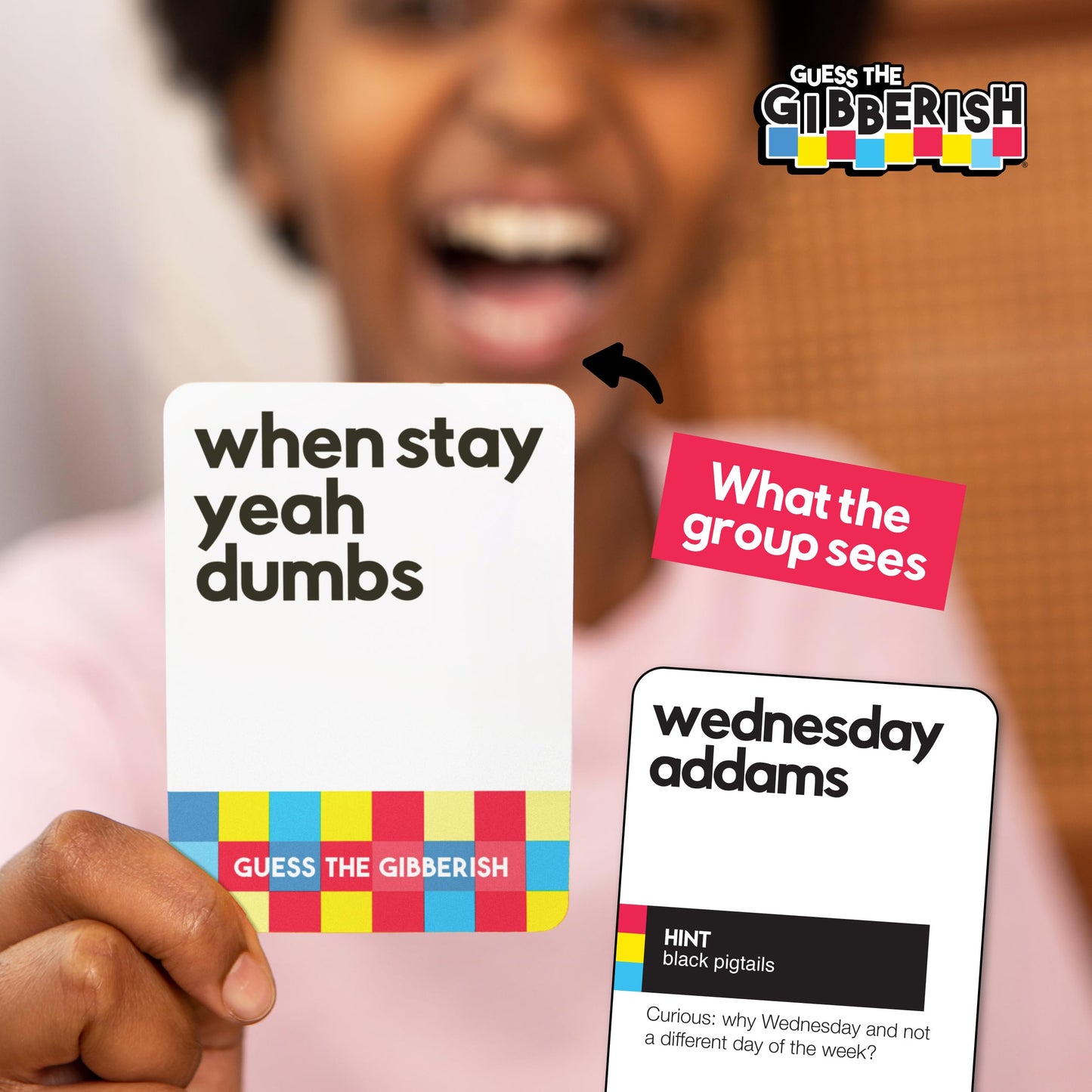 WHAT DO YOU MEME? Guess The Gibberish Card Game for Families – 400 Cards, Timer, Family-Friendly Fun