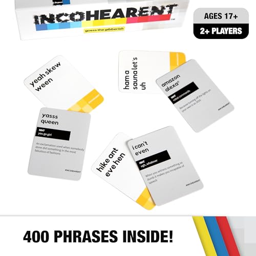 WHAT DO YOU MEME? Incohearent Edition 2 – Adult Party Card Game for 17+ | Decode Gibberish