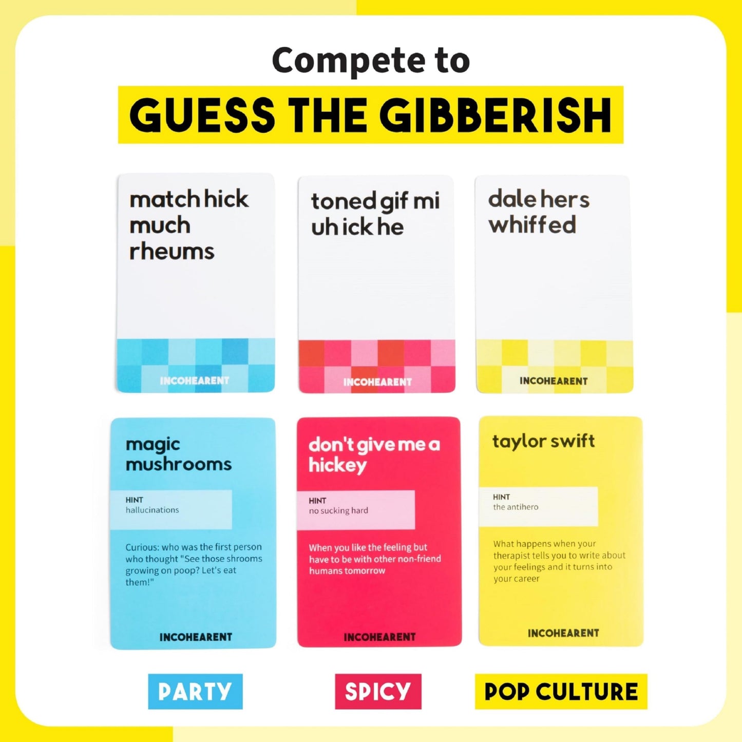 WHAT DO YOU MEME? Incohearent — The Guess-The-Gibberish Party Game for Adults (300 Cards)