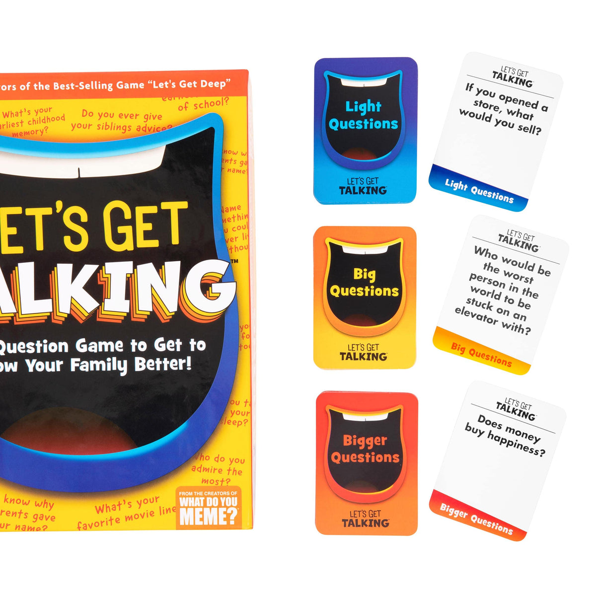 WHAT DO YOU MEME? Let's Get Talking — 400-Card Family Question Game for Ages 8+