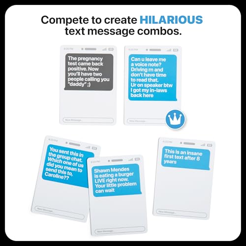 WHAT DO YOU MEME? New Phone, Who Dis? Spicier Edition – Adult Party Card Game (50 Inbox, 250 Reply Cards)