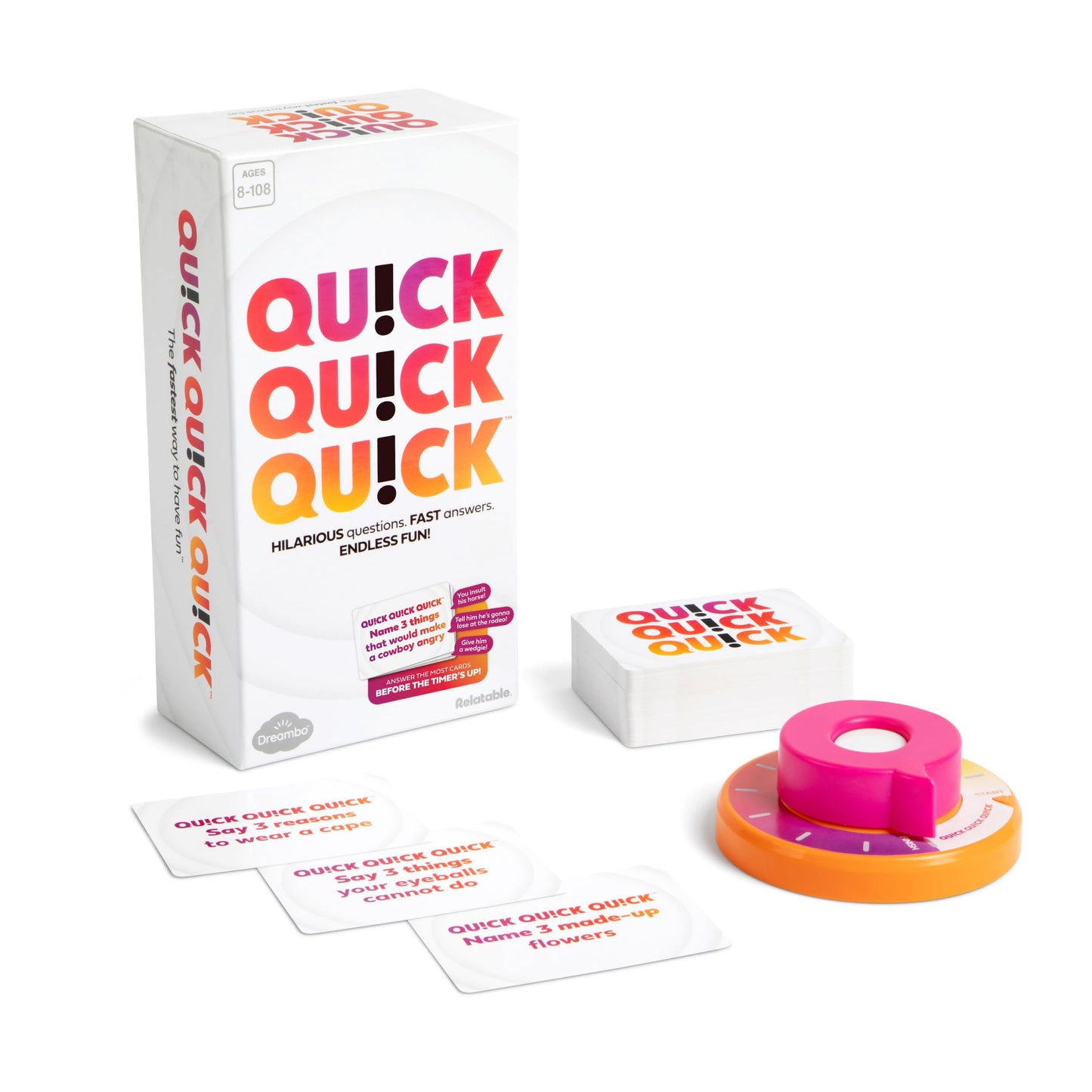 QU!CK QU!CK QU!CK by WHAT DO YOU MEME? — Fast-Paced Party Card Game for All Ages