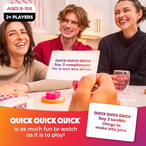 QU!CK QU!CK QU!CK by WHAT DO YOU MEME? — Fast-Paced Party Card Game for All Ages