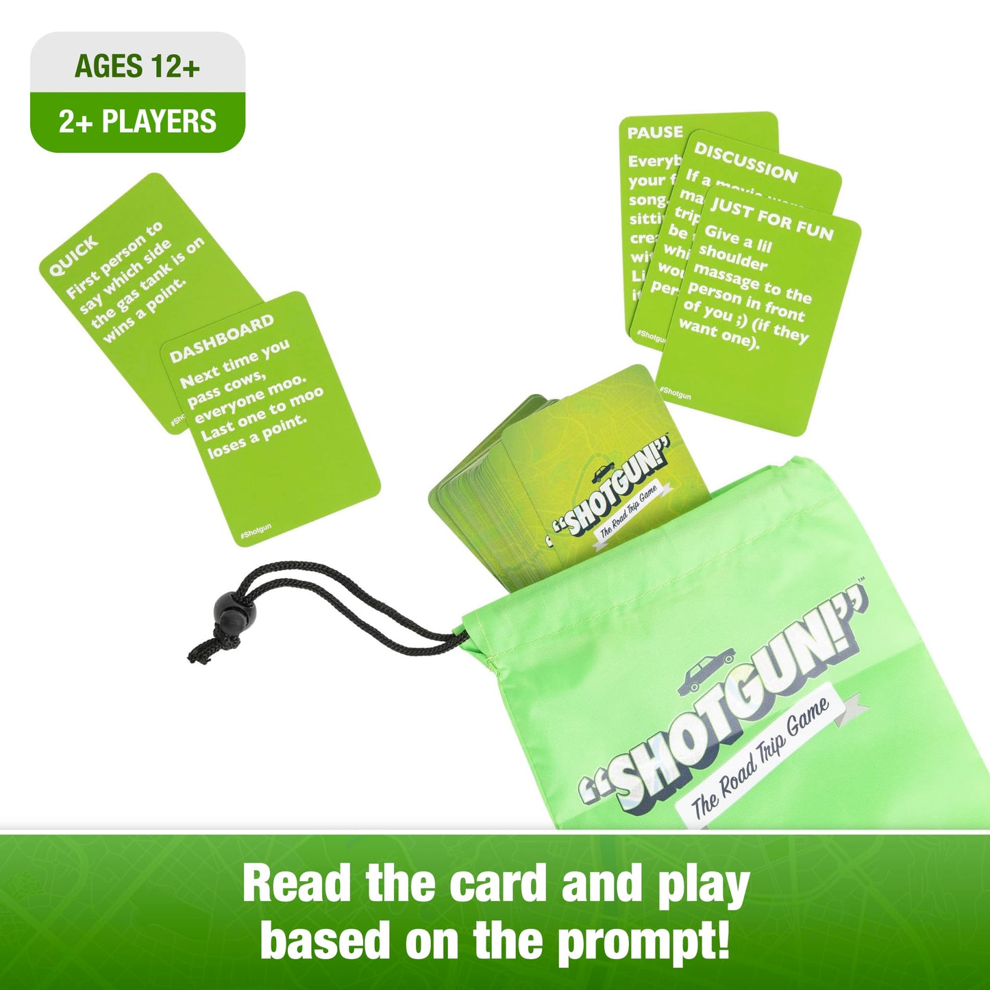 WHAT DO YOU MEME? Shotgun! Road Trip Card Game for Families | Relatable