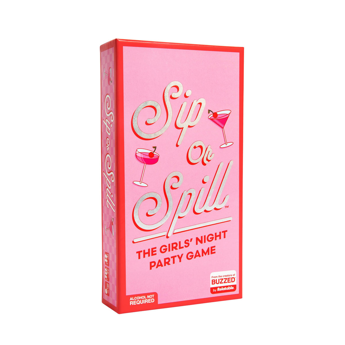 Sip or Spill Party Drinking Game by Relatable – 200 Cards, Adult Social Card Game