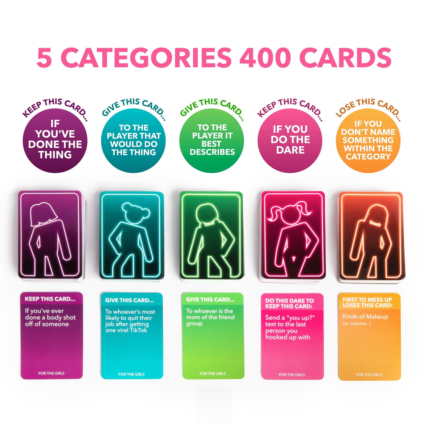 WHAT DO YOU MEME? The Girls Card Game by Relatable | Galentines & Friends, 400 Cards