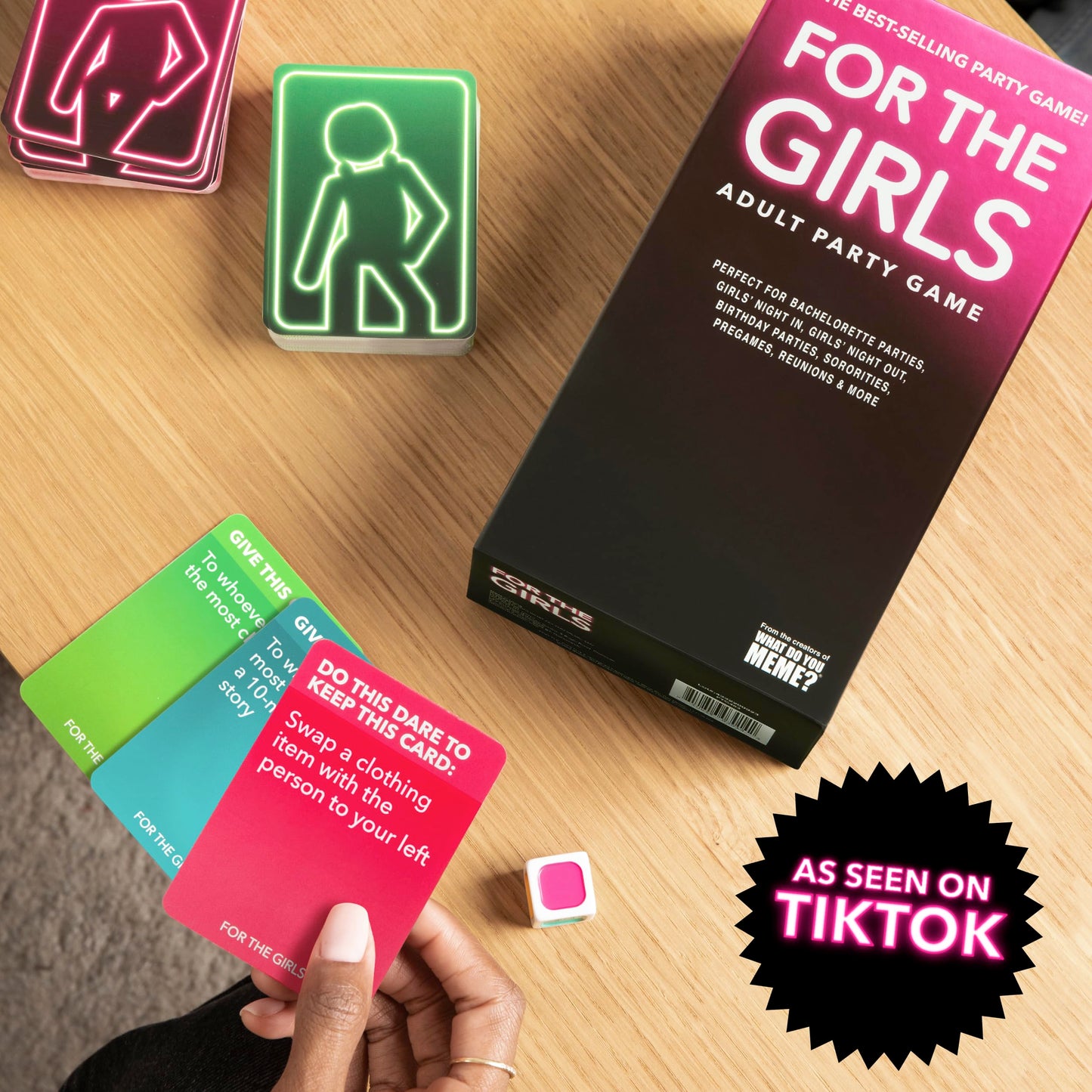WHAT DO YOU MEME? The Girls Card Game by Relatable | Galentines & Friends, 400 Cards