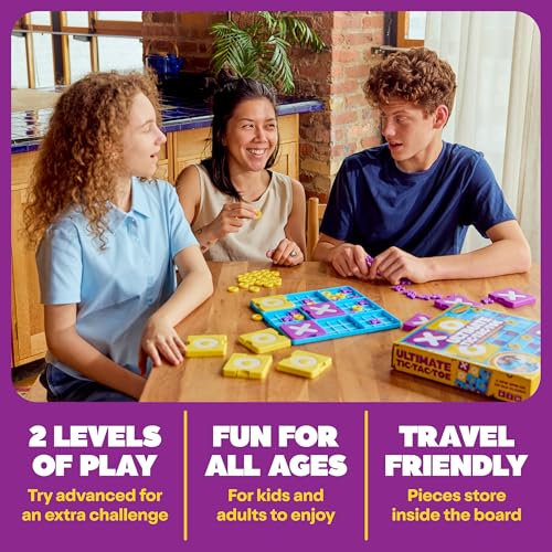 Ultimate Tic Tac Toe by WHAT DO YOU MEME? Travel-Ready 2-Player Strategy Game