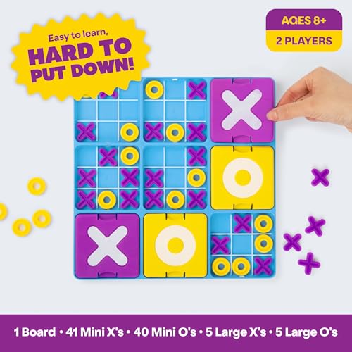 Ultimate Tic Tac Toe by WHAT DO YOU MEME? Travel-Ready 2-Player Strategy Game