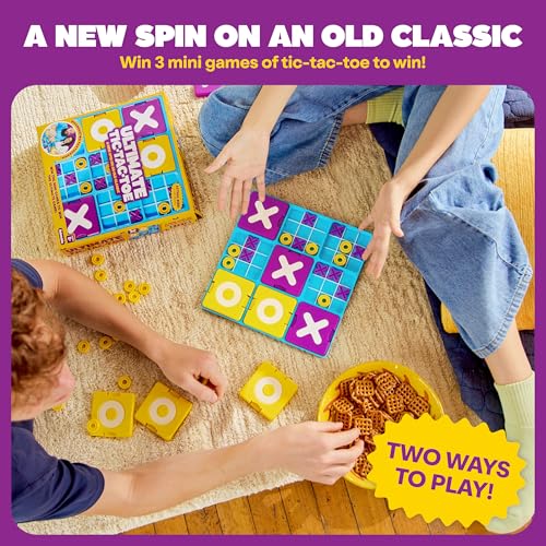 Ultimate Tic Tac Toe by WHAT DO YOU MEME? Travel-Ready 2-Player Strategy Game