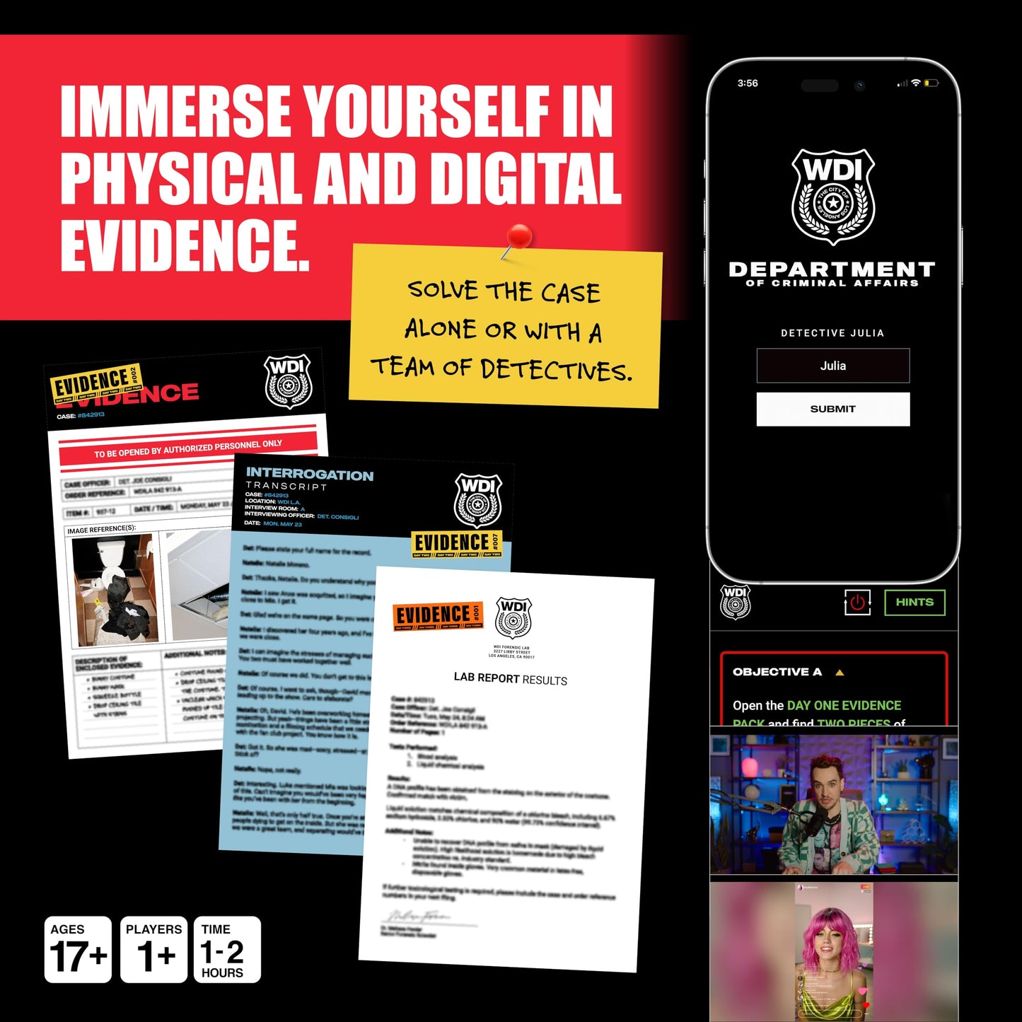 What Do You Meme? Who Killed Mia — Modern Murder Mystery Game for Adults