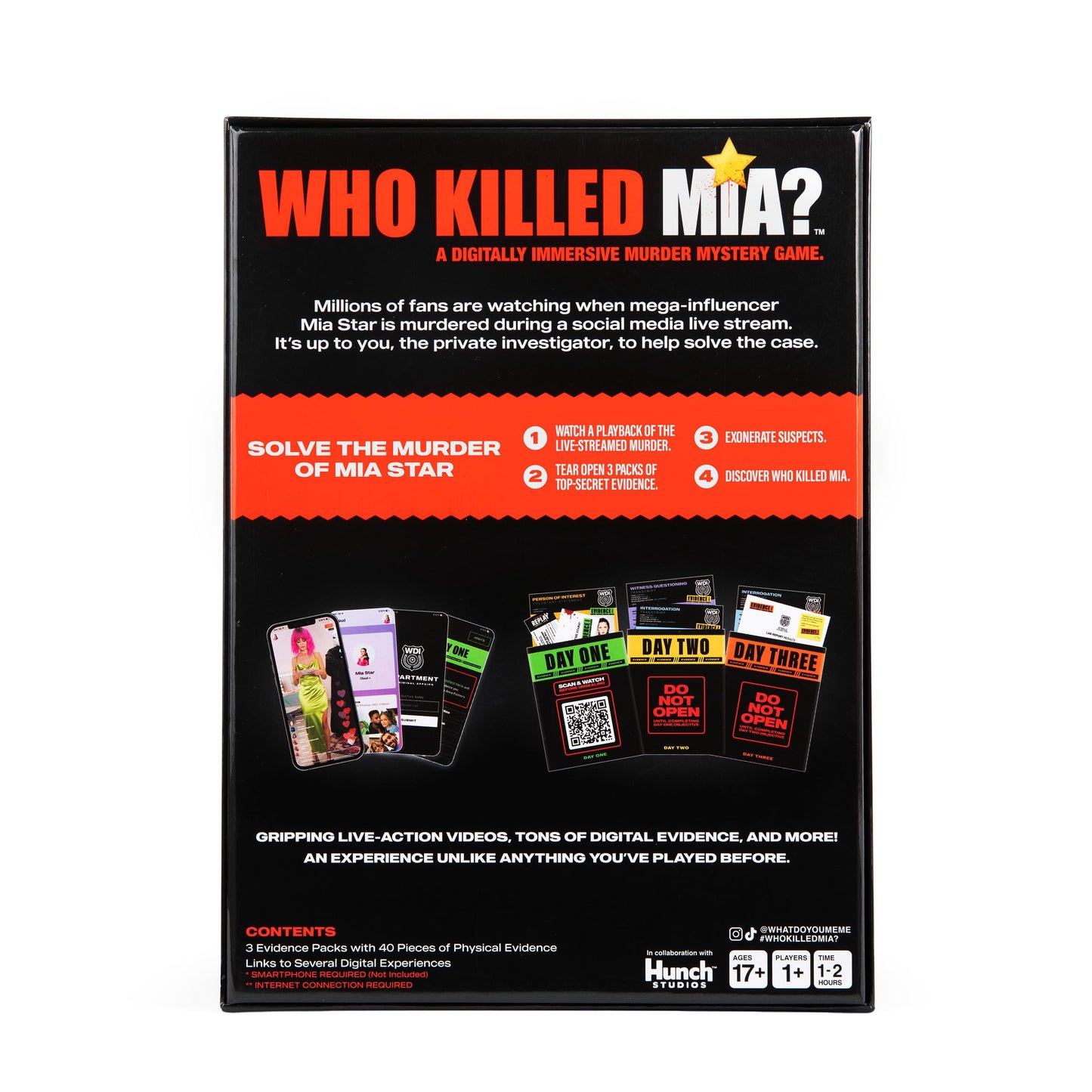 What Do You Meme? Who Killed Mia — Modern Murder Mystery Game for Adults