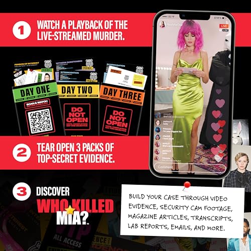 What Do You Meme? Who Killed Mia — Modern Murder Mystery Game for Adults