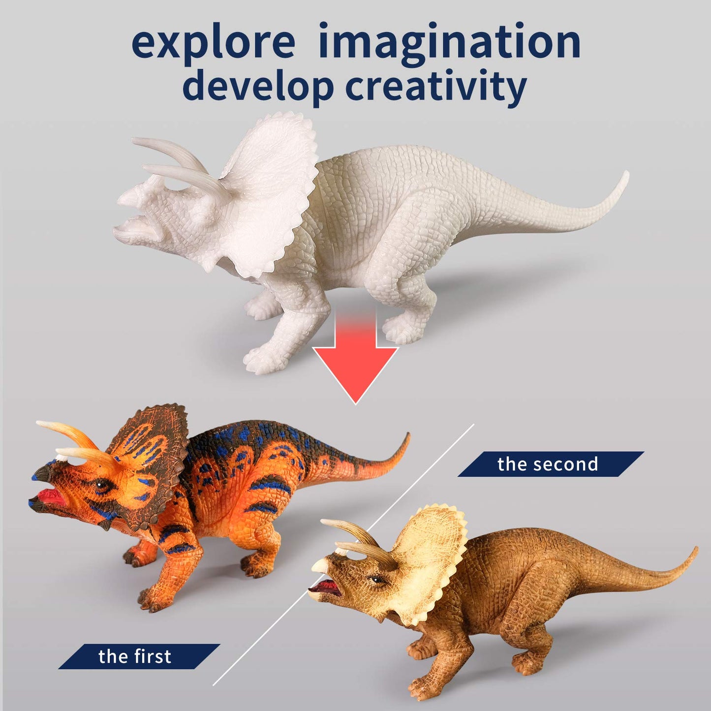 whatstem 3D Dinosaurs Painting Kit – 12 Dinos for Kids 3–15 | Creative Arts & Crafts Gift