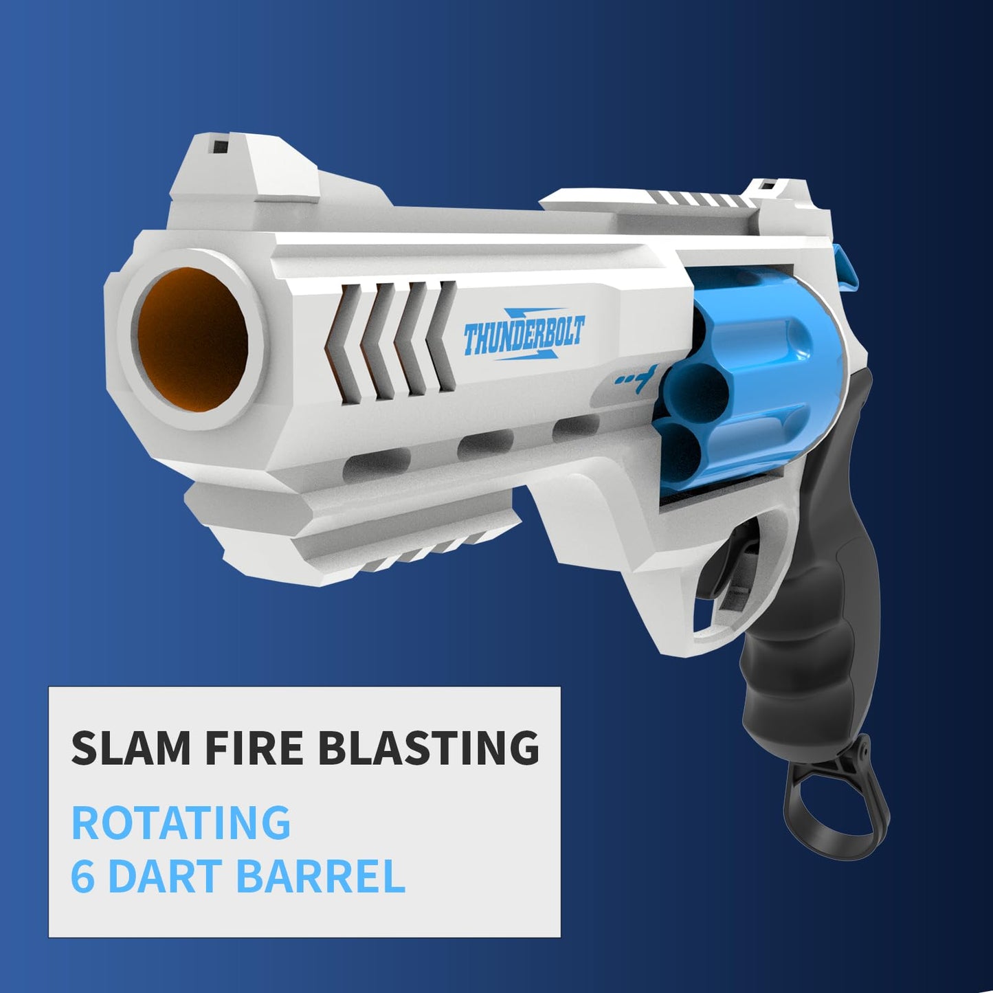 Whatstem 2 Pack Foam Dart Blaster Set – Revolver-Style Blasters with 40 Darts