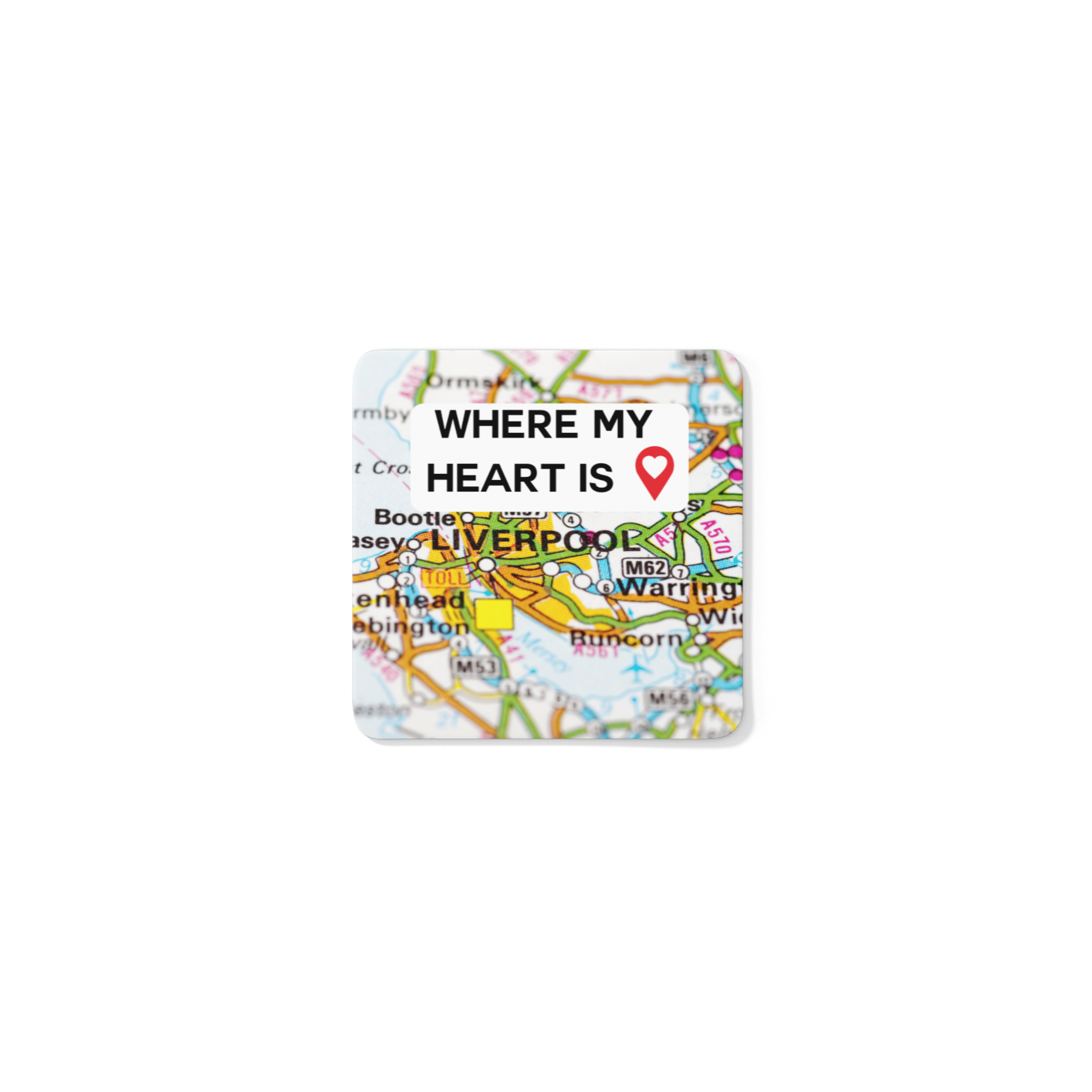 Where My Heart Is Liverpool Fridge Magnet