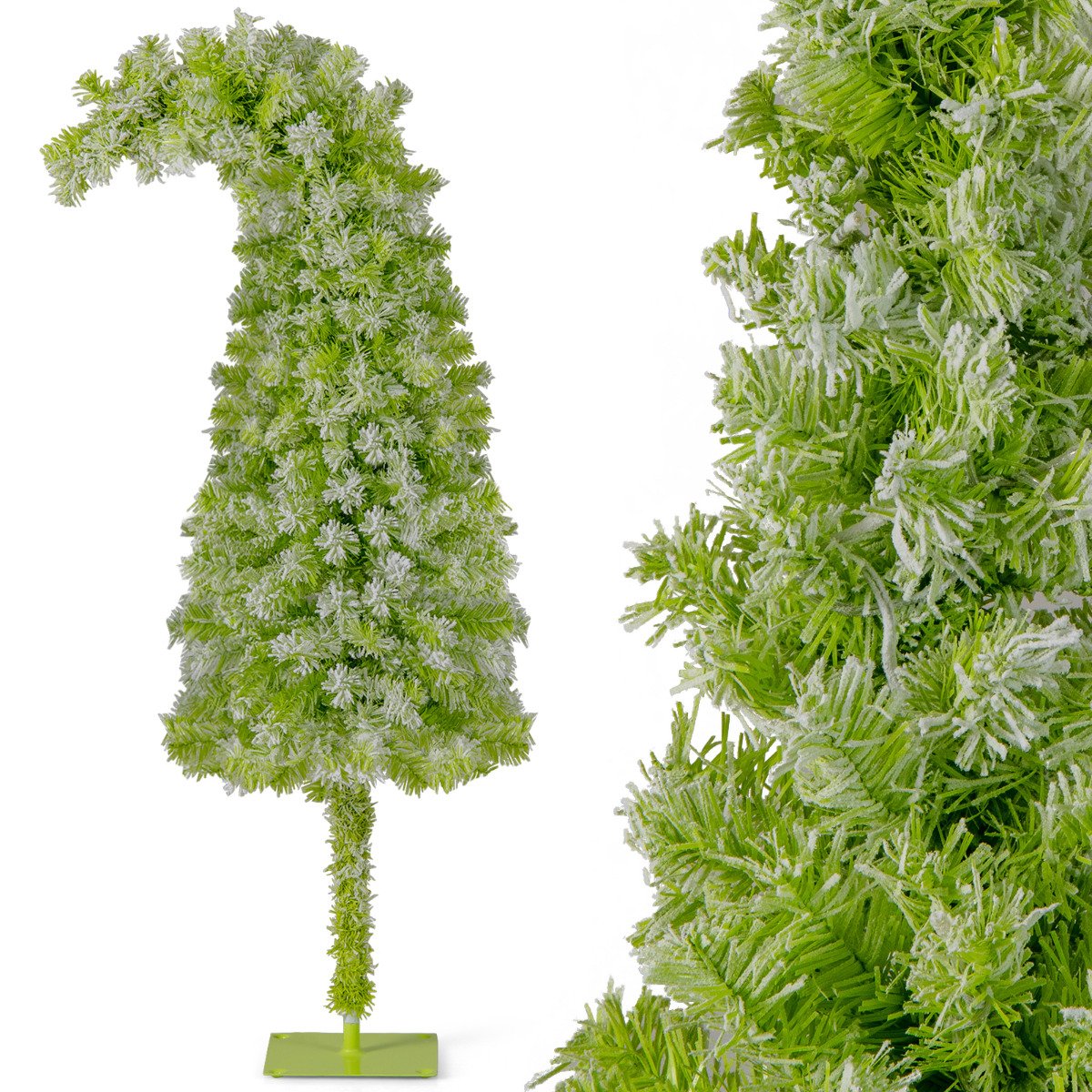Whimsical Christmas Tree with Branch Tips and Warm White LED Lights-180 cm