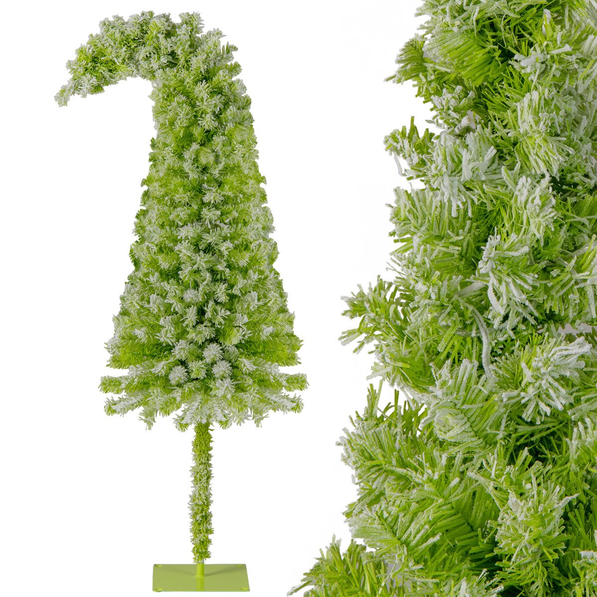 Whimsical Christmas Tree with Branch Tips and Warm White LED Lights-180 cm