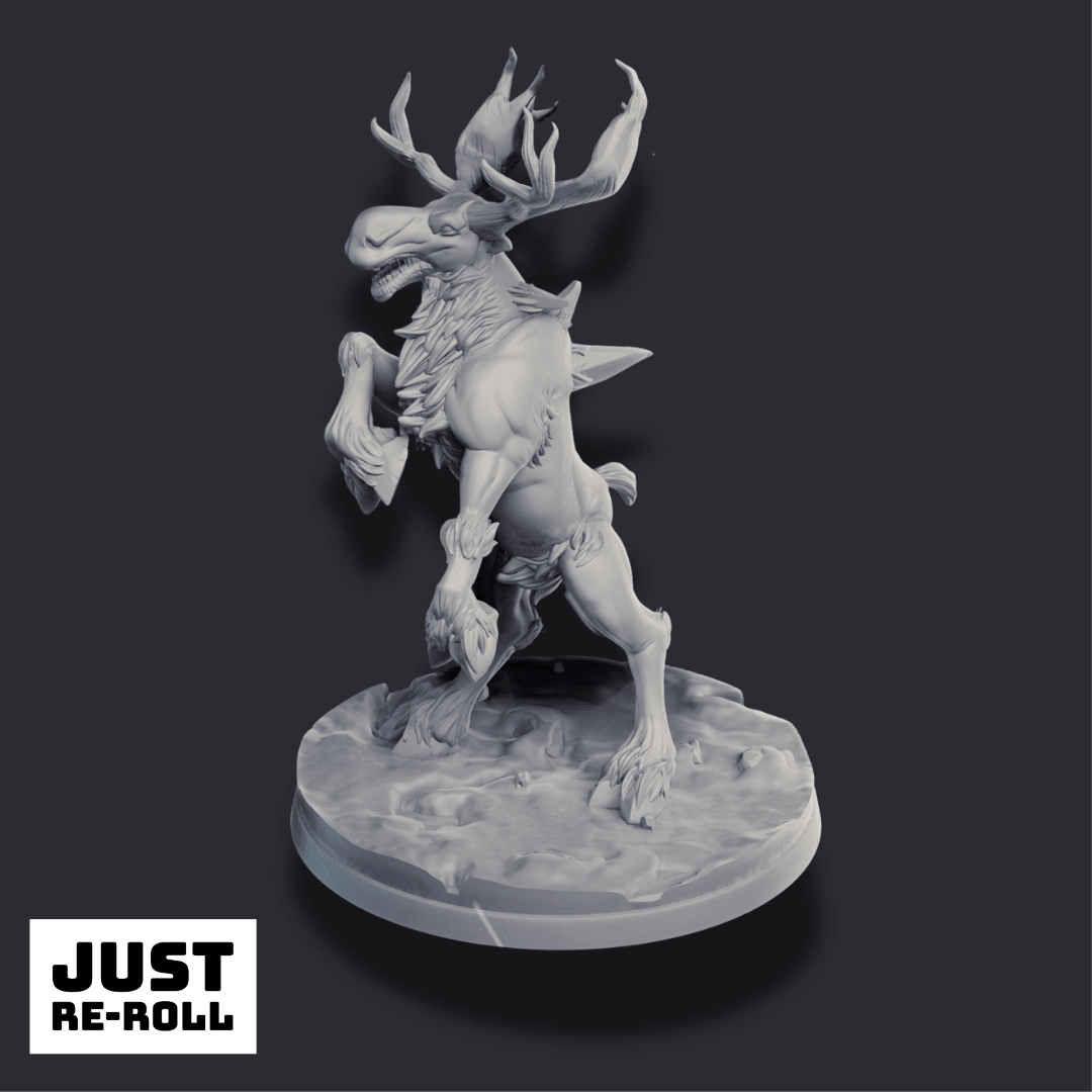 White Moose – 3D Printed Fantasy Creature Miniature