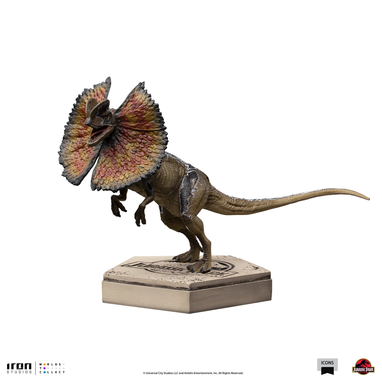 Dilophosaurus - Jurassic Park - Icons - Iron Studios