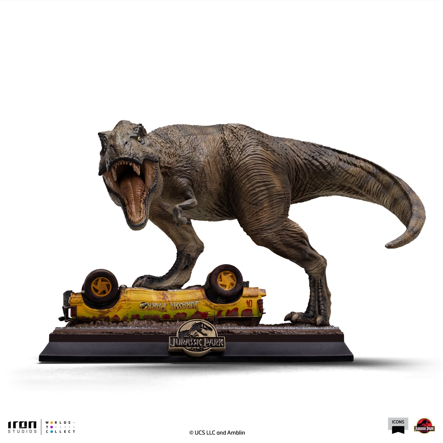 Statue T-Rex Attack - Jurassic Park - Icons - Iron Studios