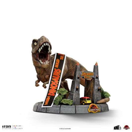 Statue T-Rex Deluxe - Jurassic Park - Minico - Iron Studios