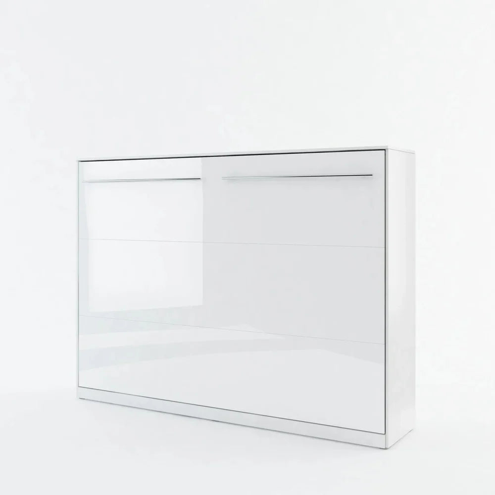 Double (140cm) Horizontal Wall Bed with Cabinet
