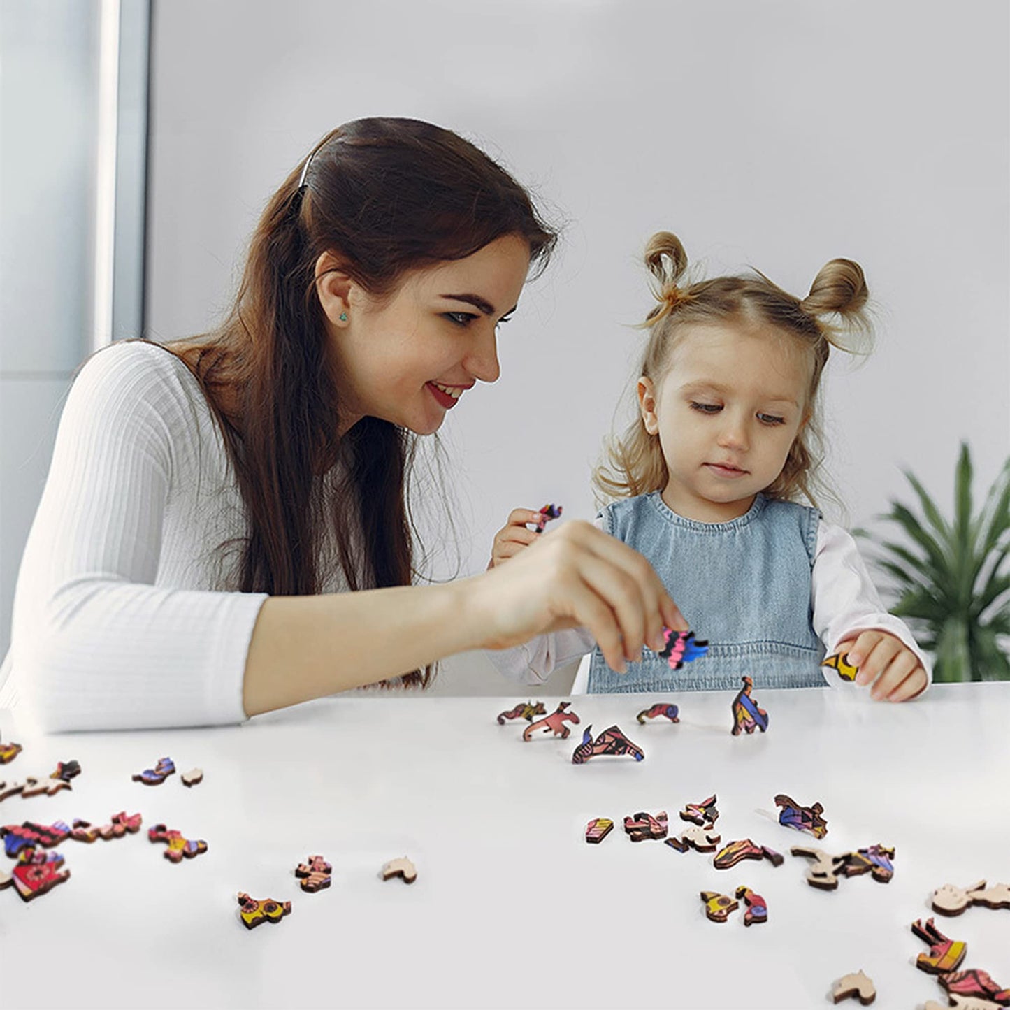 WHJSG Wooden Puzzles for Adults — 200-Piece Irregular Animal Jigsaw Puzzle
