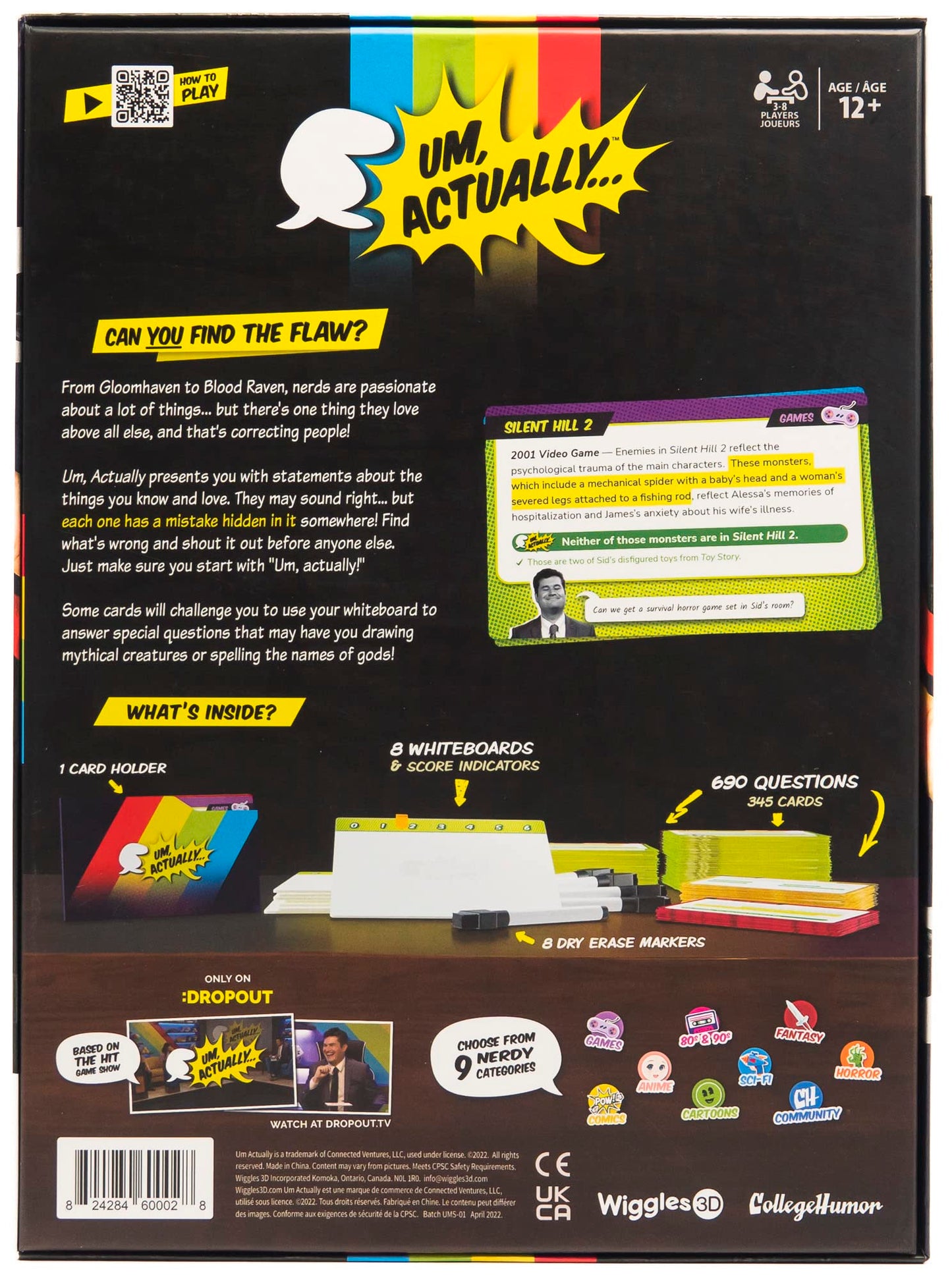 Um, Actually Deluxe Edition – Wiggles 3D Nerdy Trivia Board Game (3-8 Players)